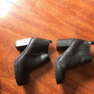 Black Sam and Libby ankle boots